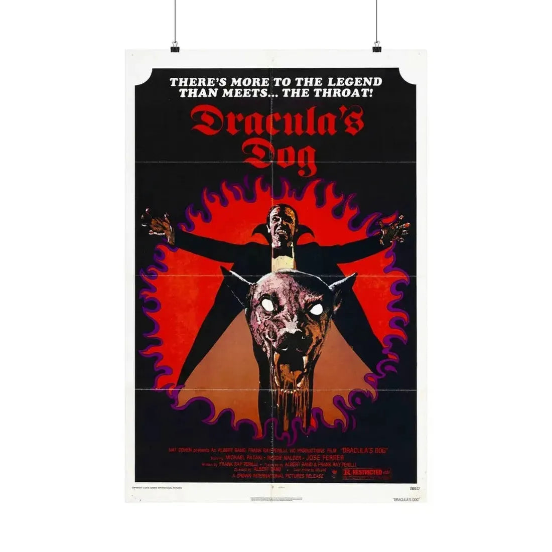 DRACULA'S DOG 1977 - Paper Movie Poster 24″ x 36″ Matte - The Sticker Space