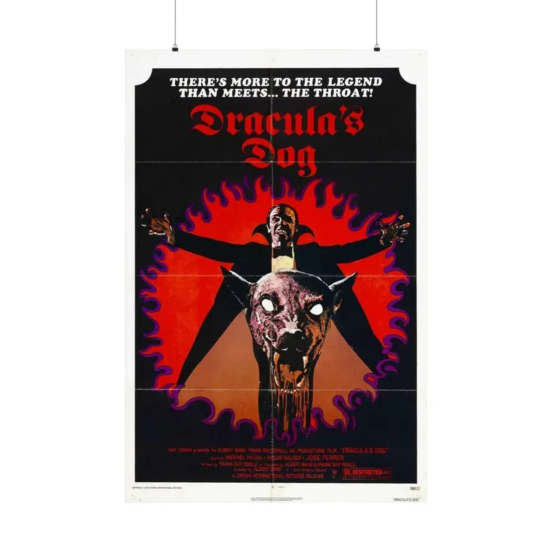 DRACULA'S DOG 1977 - Paper Movie Poster 36" x 54" Matte - The Sticker Space