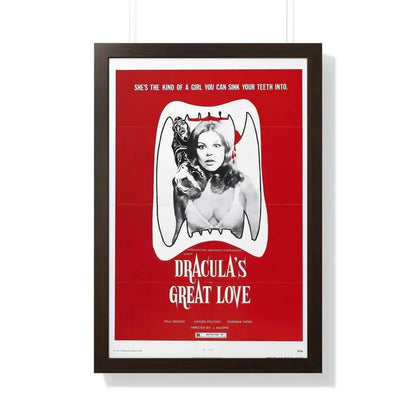 DRACULA'S GREAT LOVE 1973 - Framed Movie Poster 20" x 30" Walnut - The Sticker Space