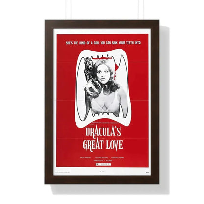 DRACULA'S GREAT LOVE 1973 - Framed Movie Poster - The Sticker Space