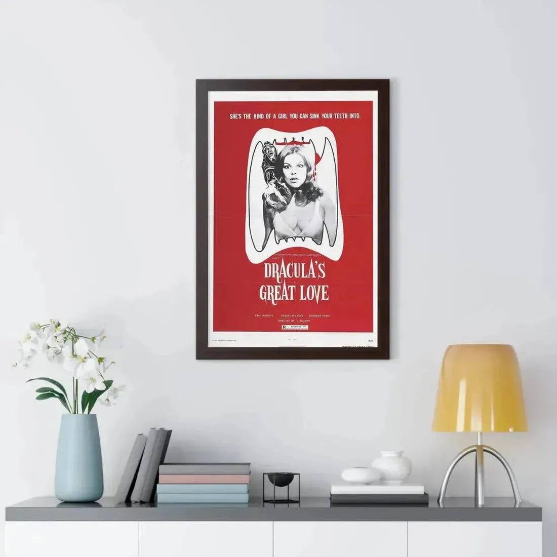 DRACULA'S GREAT LOVE 1973 - Framed Movie Poster - The Sticker Space