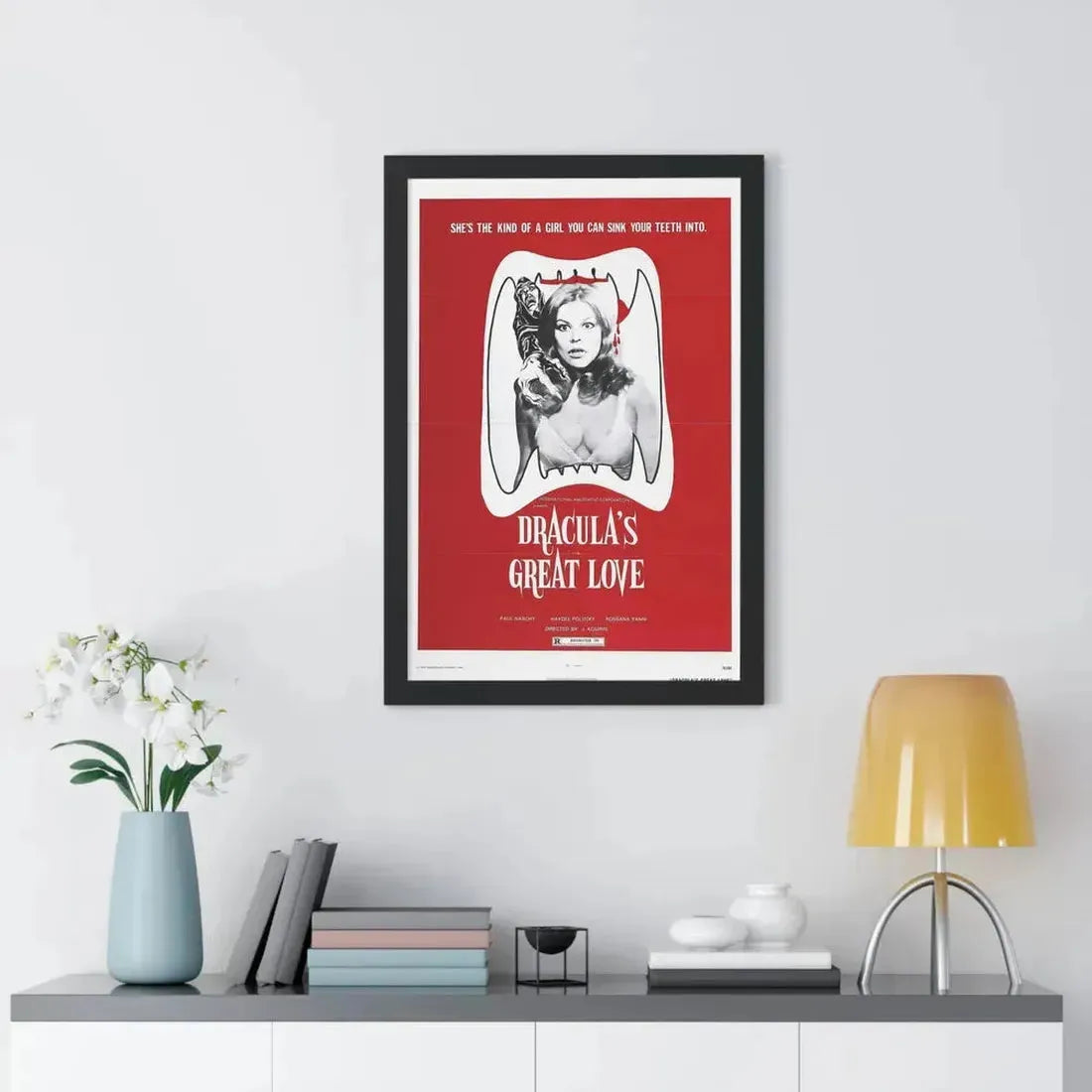 DRACULA'S GREAT LOVE 1973 - Framed Movie Poster - The Sticker Space