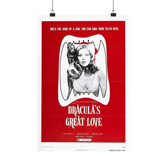 DRACULA'S GREAT LOVE 1973 - Paper Movie Poster 12″ x 18″ Matte - The Sticker Space