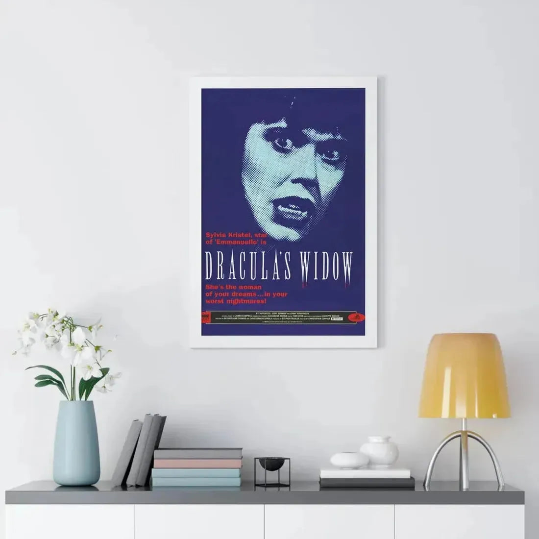 DRACULA'S WIDOW 1988 - Framed Movie Poster - The Sticker Space