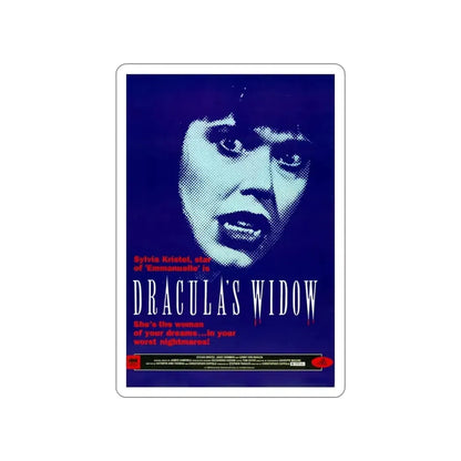 DRACULA'S WIDOW 1988 Movie Poster STICKER Vinyl Die-Cut Decal 3 Inch - The Sticker Space