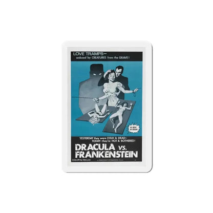 Dracula vs Frankenstein 1971 Movie Poster Refrigerator Magnet - The Sticker Space