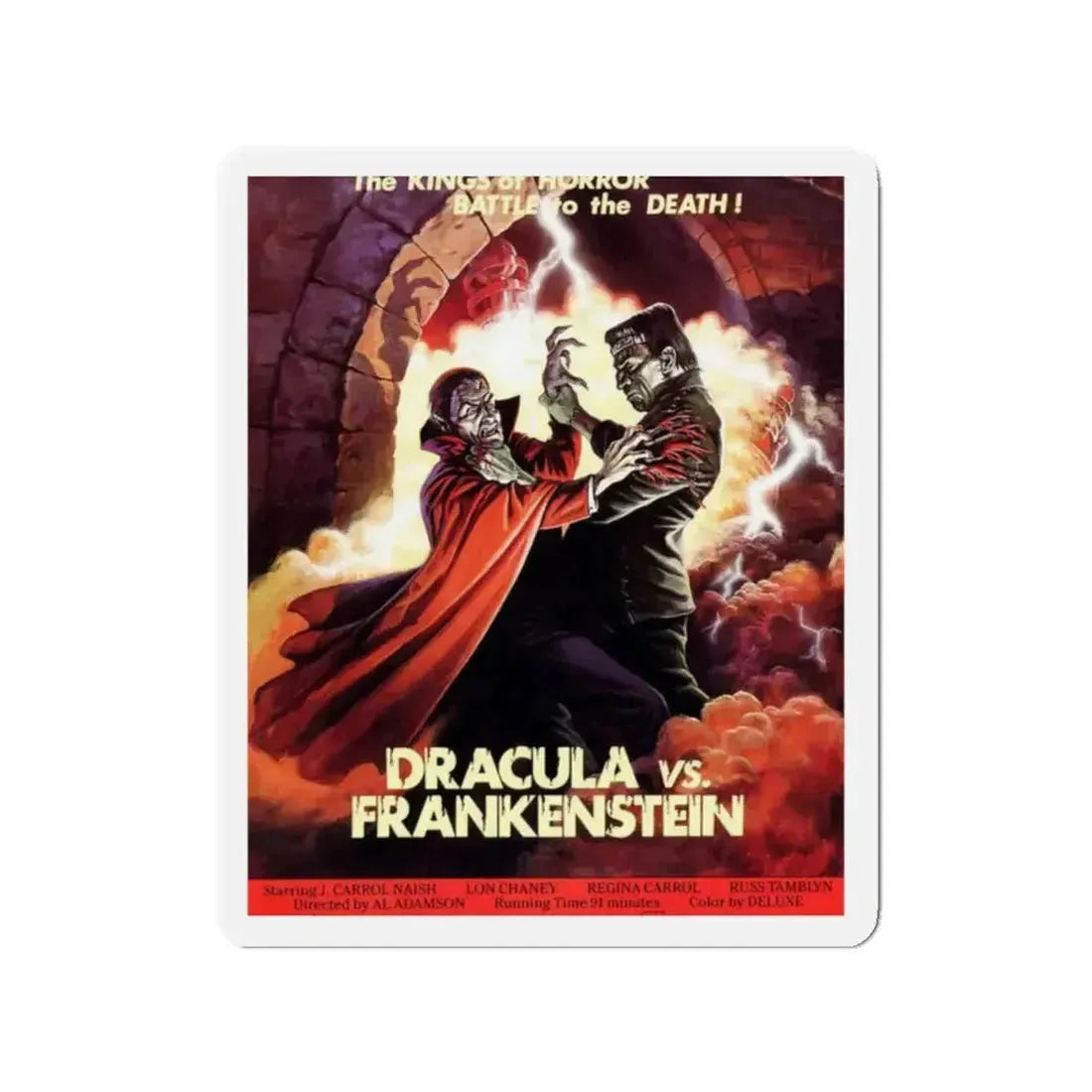 DRACULA VS. FRANKENSTEIN (2) 1971 Movie Poster - Refrigerator Magnet - The Sticker Space