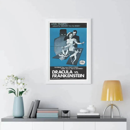 DRACULA VS. FRANKENSTEIN (3) 1971 - Framed Movie Poster - The Sticker Space