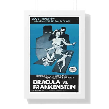 DRACULA VS. FRANKENSTEIN (3) 1971 - Framed Movie Poster - The Sticker Space