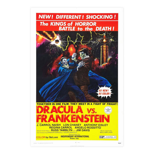 DRACULA VS. FRANKENSTEIN 1971 - Paper Movie Poster-24″ x 36″ (Vertical)-The Sticker Space