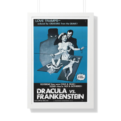 DRACULA VS. FRANKENSTEIN (3) 1971 - Framed Movie Poster-20" x 30"-The Sticker Space