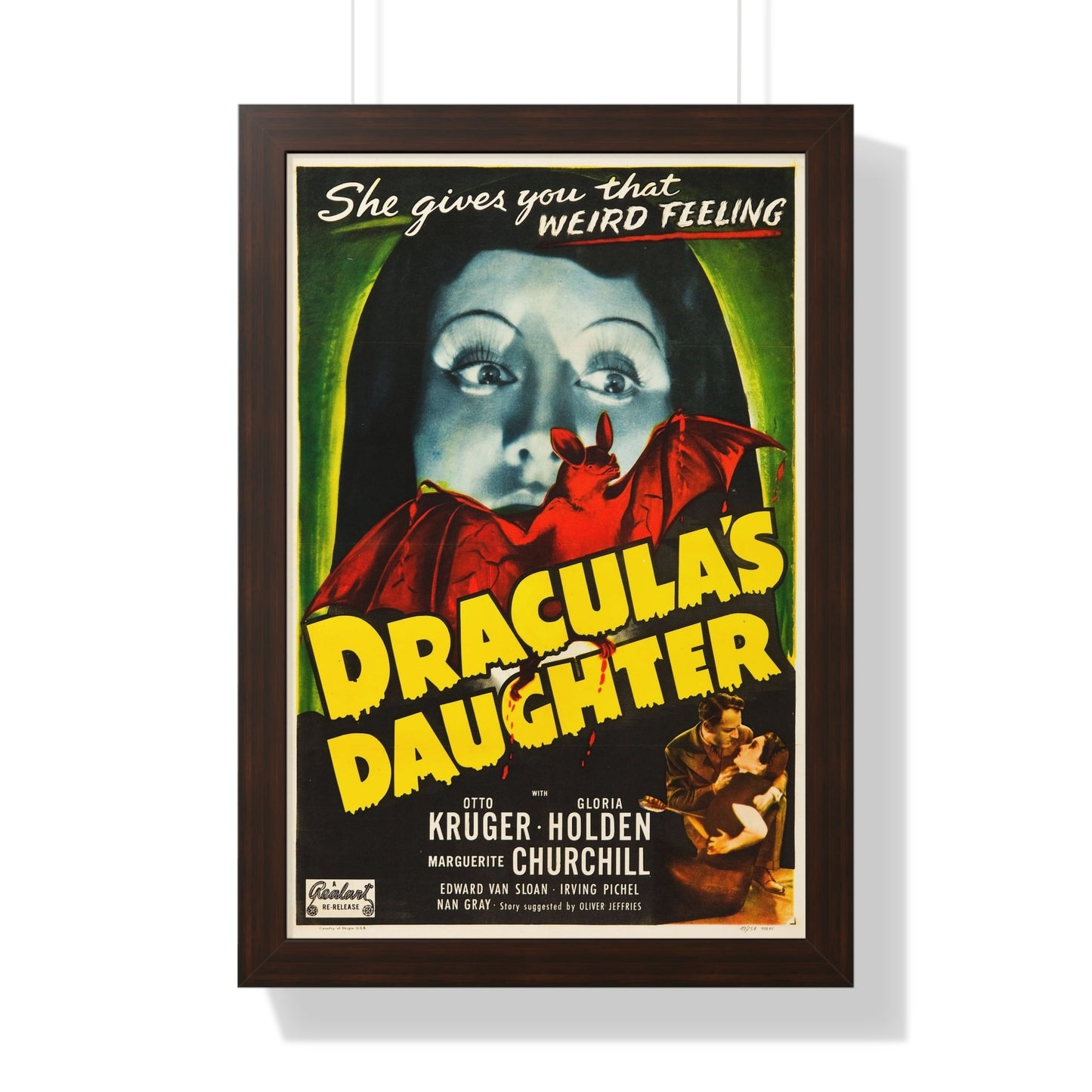 DRACULA'S DAUGHTER 1936 - Framed Movie Poster-16″ x 24″-The Sticker Space