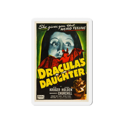 DRACULA'S DAUGHTER 1936 Movie Poster - Die-Cut Magnet-5" x 5"-The Sticker Space