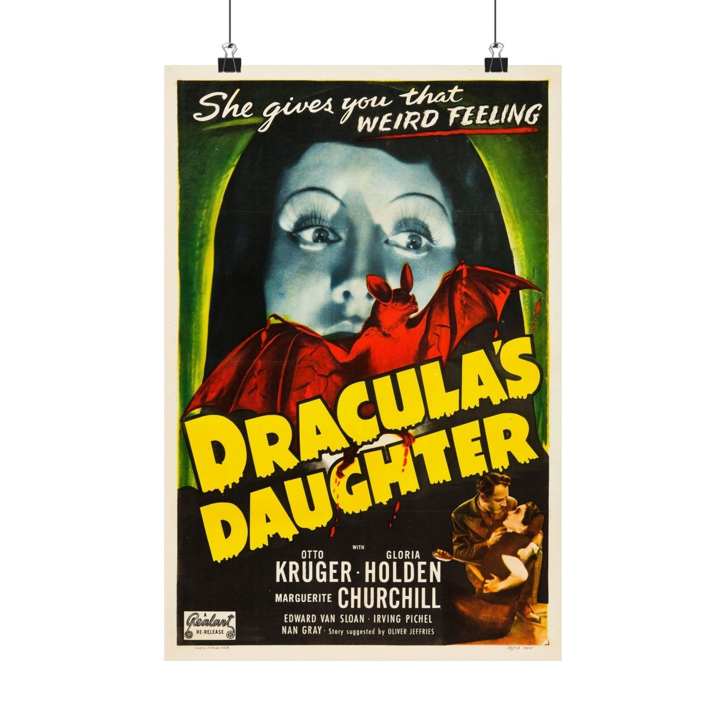 DRACULA'S DAUGHTER 1936 - Paper Movie Poster-12″ x 18″-The Sticker Space