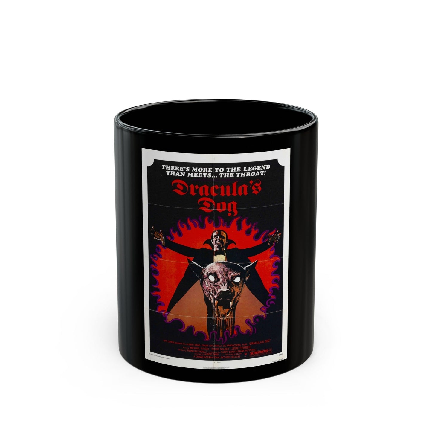 DRACULA'S DOG 1977 Movie Poster - Black Coffee Mug-11oz-The Sticker Space