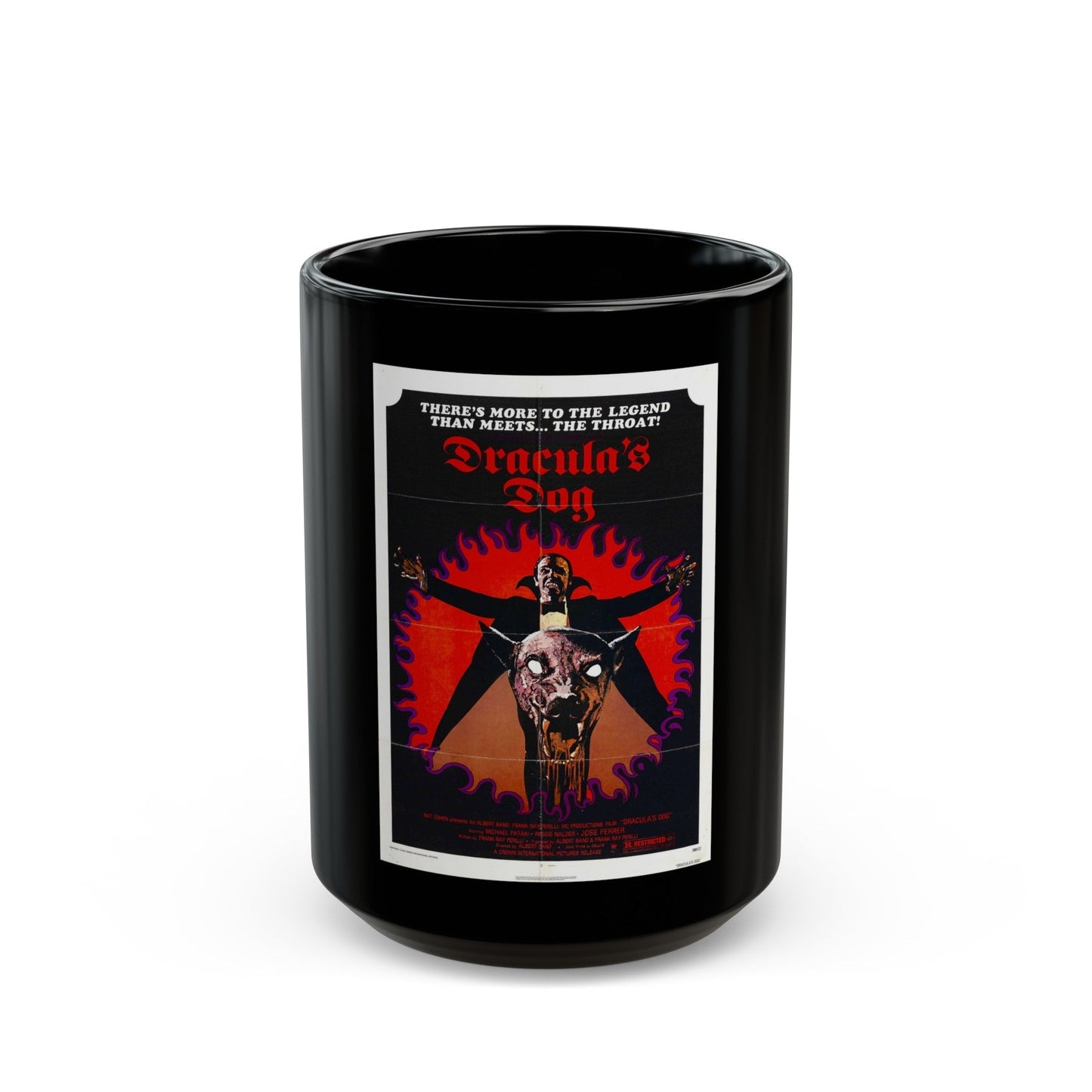 DRACULA'S DOG 1977 Movie Poster - Black Coffee Mug-15oz-The Sticker Space