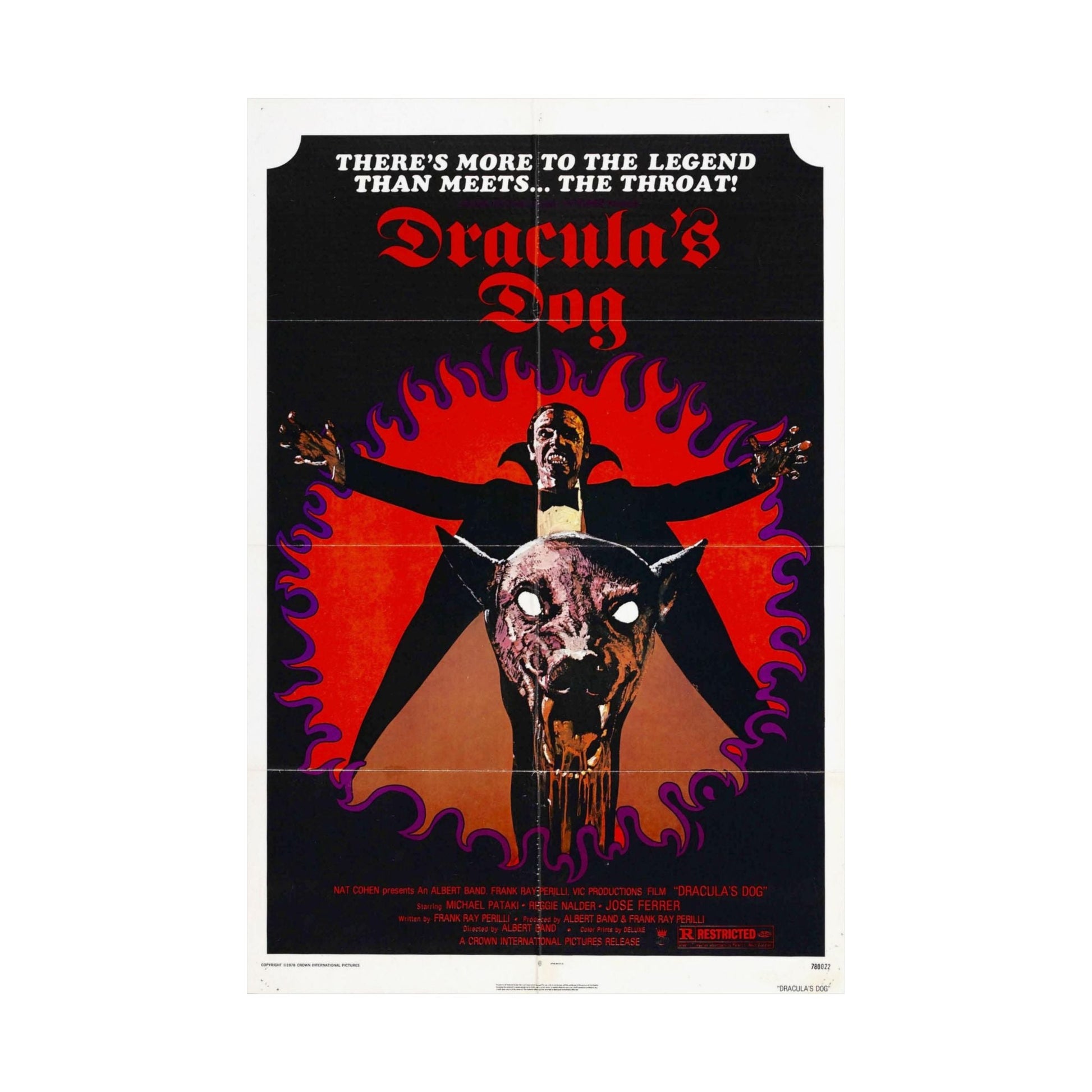 DRACULA'S DOG 1977 - Paper Movie Poster-The Sticker Space