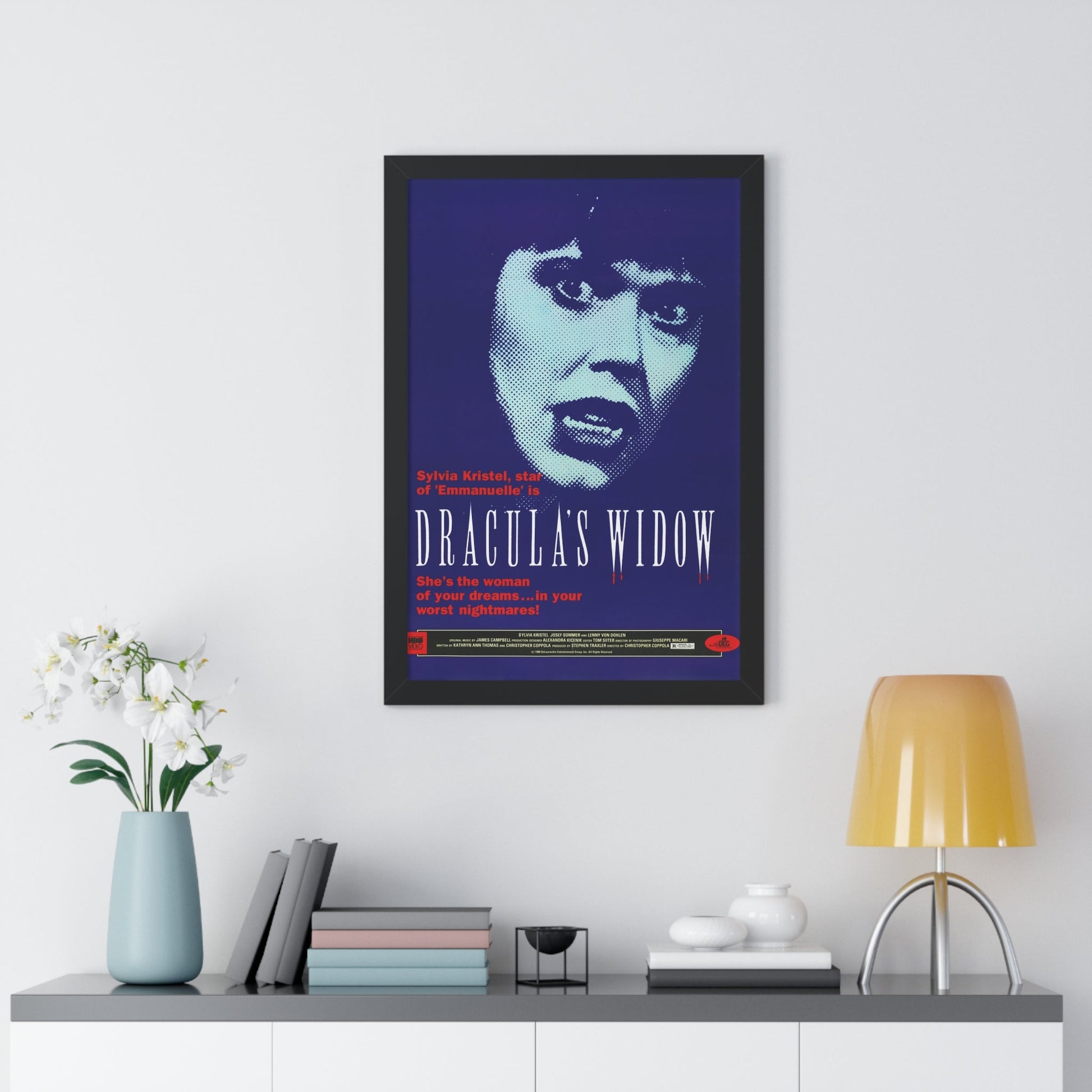 DRACULA'S WIDOW 1988 - Framed Movie Poster-The Sticker Space