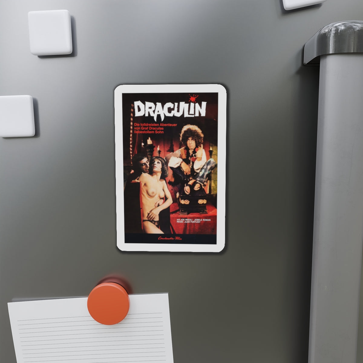 DRACULIN 1977 Movie Poster - Die-Cut Magnet-The Sticker Space