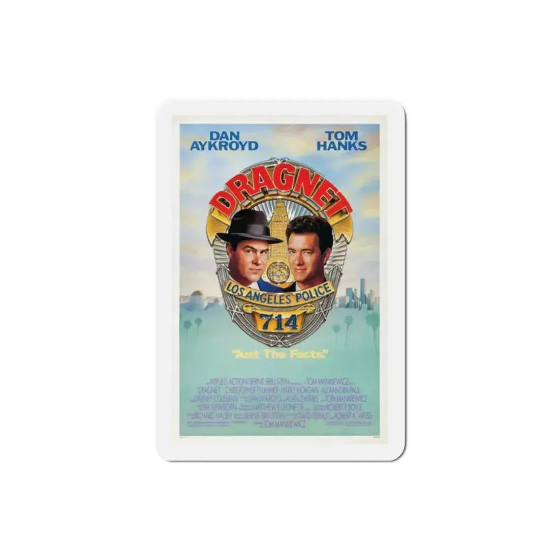 Dragnet 1987 Movie Poster Refrigerator Magnet 2 Inch - The Sticker Space