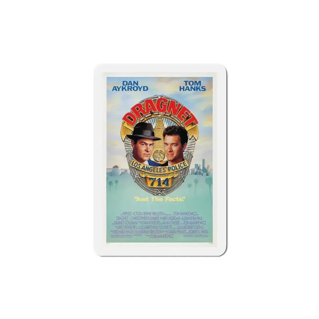Dragnet 1987 Movie Poster Refrigerator Magnet 4 Inch - The Sticker Space