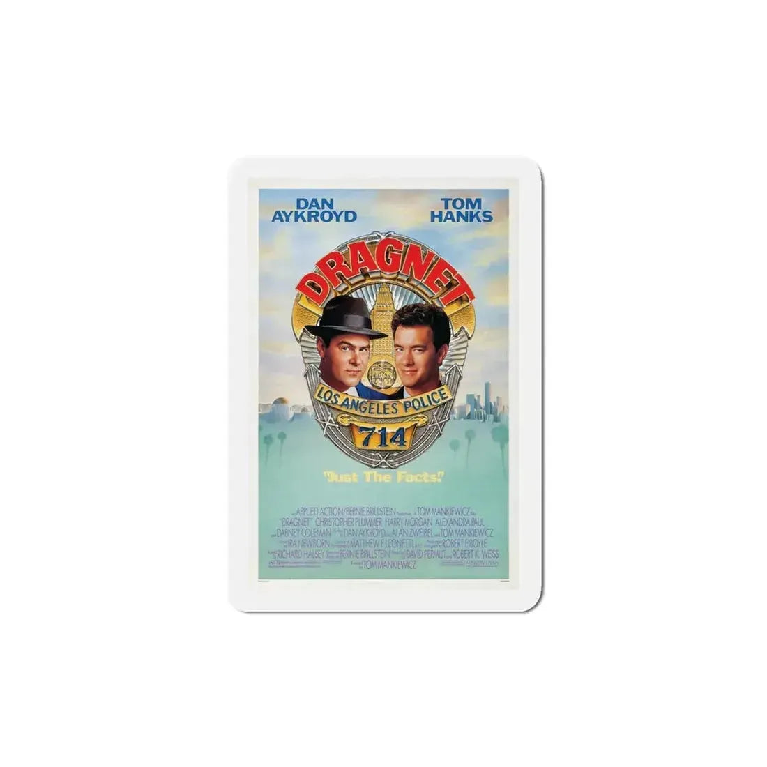 Dragnet 1987 Movie Poster Refrigerator Magnet 5 Inch - The Sticker Space