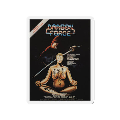 DRAGON FORCE 1982 Movie Poster - Die-Cut Magnet-3" x 3"-The Sticker Space