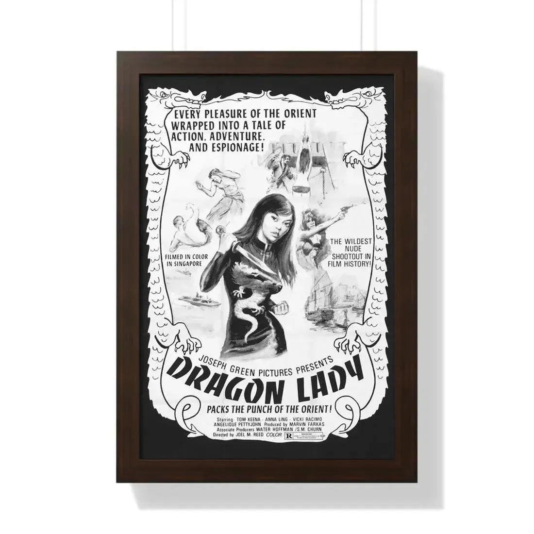 DRAGON LADY 1992 - Framed Movie Poster - The Sticker Space