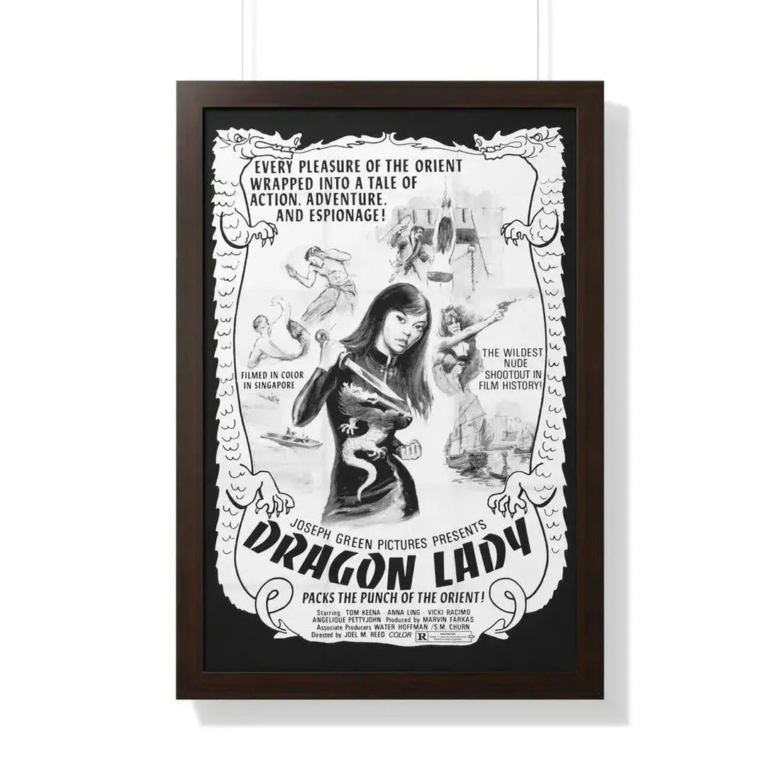 DRAGON LADY 1992 - Framed Movie Poster - The Sticker Space