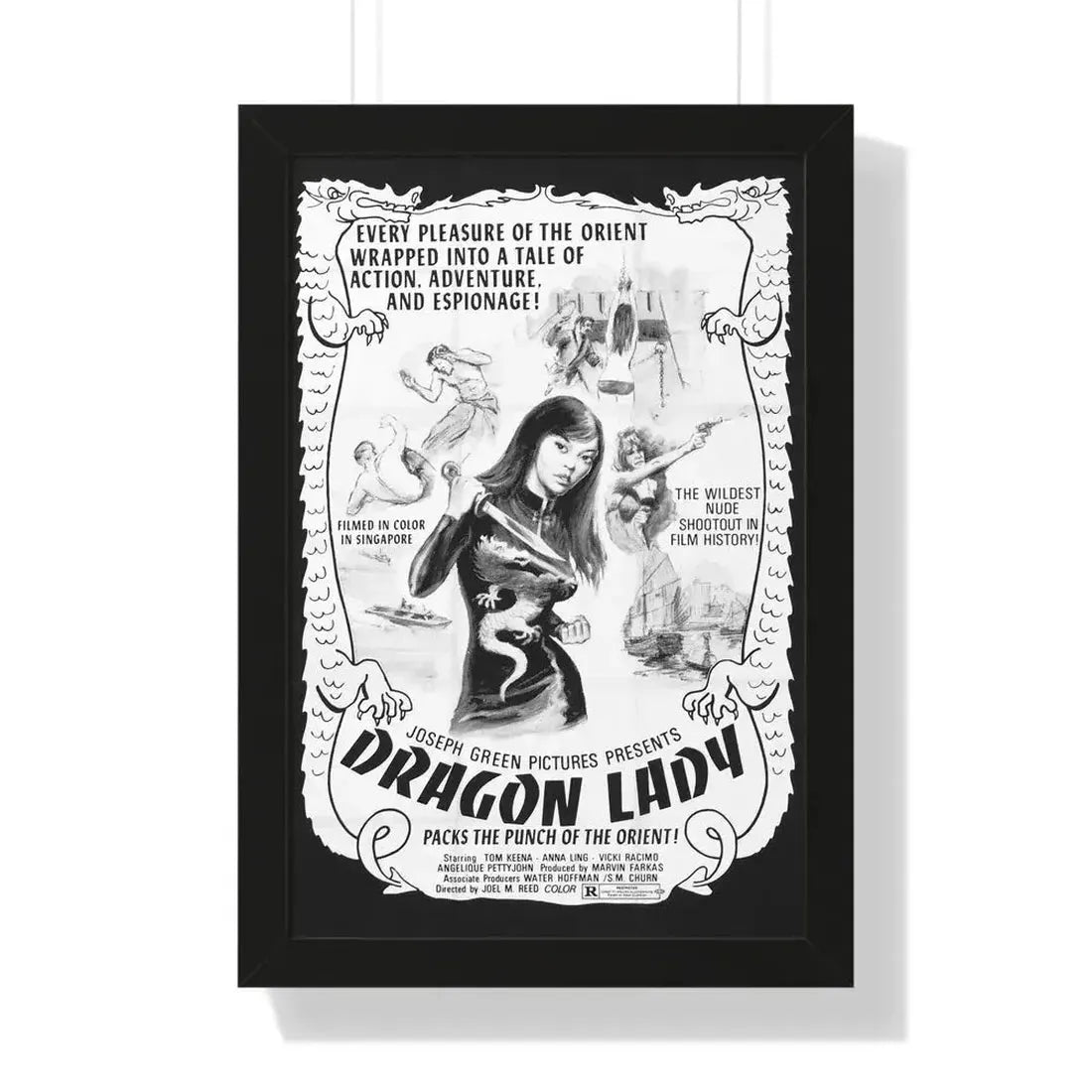 DRAGON LADY 1992 - Framed Movie Poster - The Sticker Space