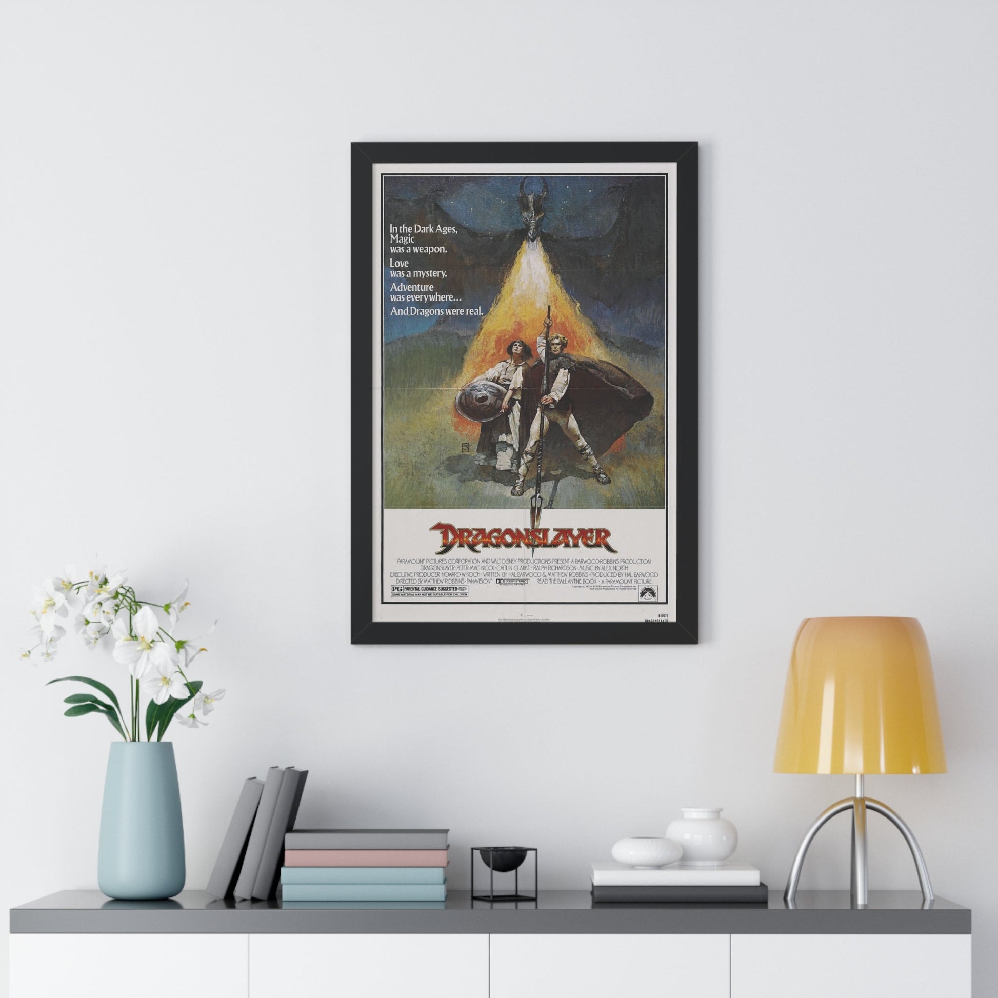 DRAGONSLAYER 1981 - Framed Movie Poster-The Sticker Space