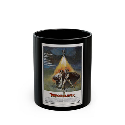 DRAGONSLAYER 1981 Movie Poster - Black Coffee Mug-11oz-The Sticker Space