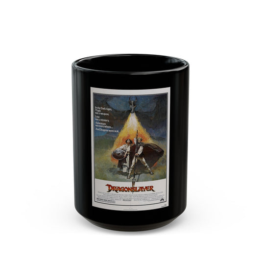 DRAGONSLAYER 1981 Movie Poster - Black Coffee Mug-15oz-The Sticker Space