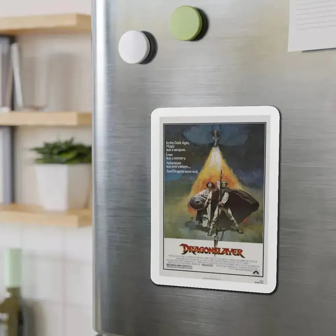 DRAGONSLAYER 1981 Movie Poster - Refrigerator Magnet - The Sticker Space