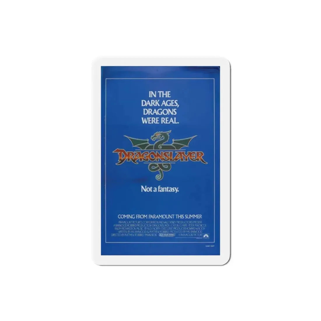 Dragonslayer 1981 Movie Poster Refrigerator Magnet - The Sticker Space