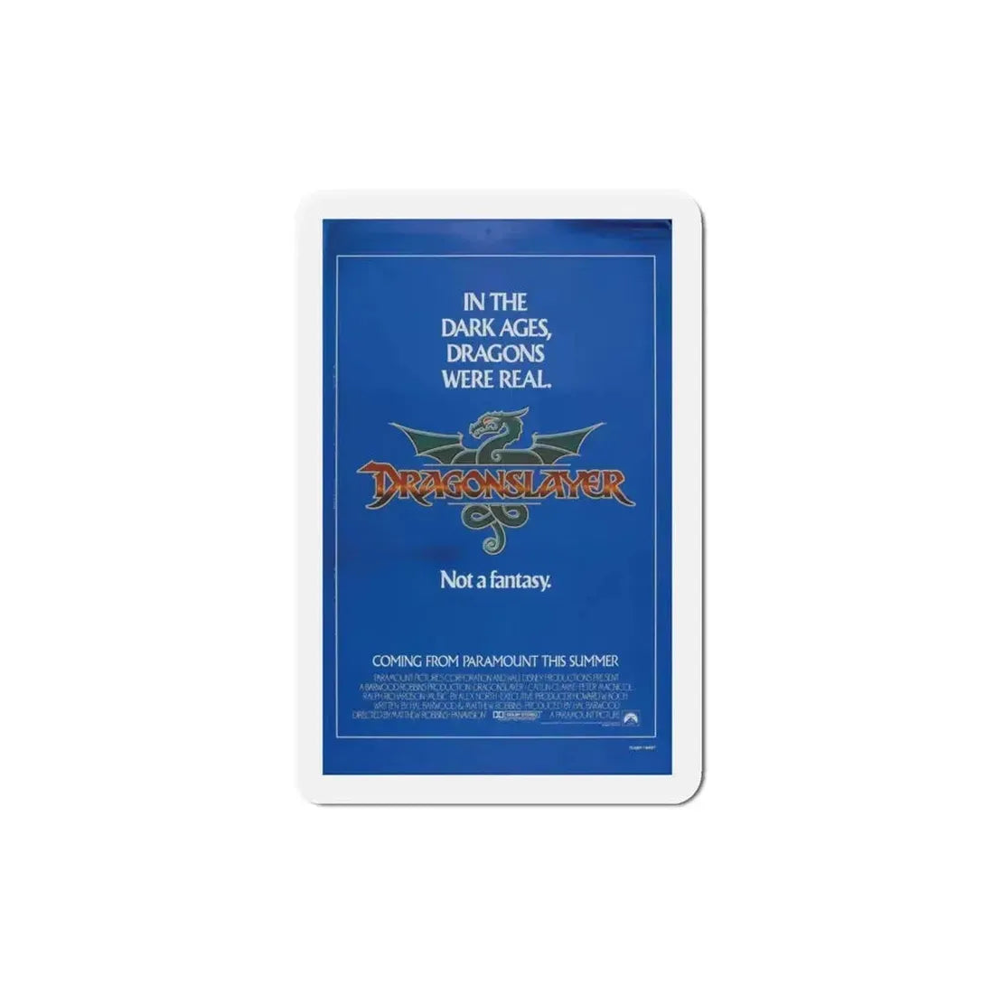 Dragonslayer 1981 Movie Poster Refrigerator Magnet - The Sticker Space