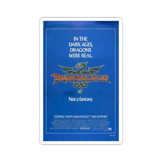 Dragonslayer 1981 Movie Poster STICKER Vinyl Die-Cut Decal 2 Inch - The Sticker Space