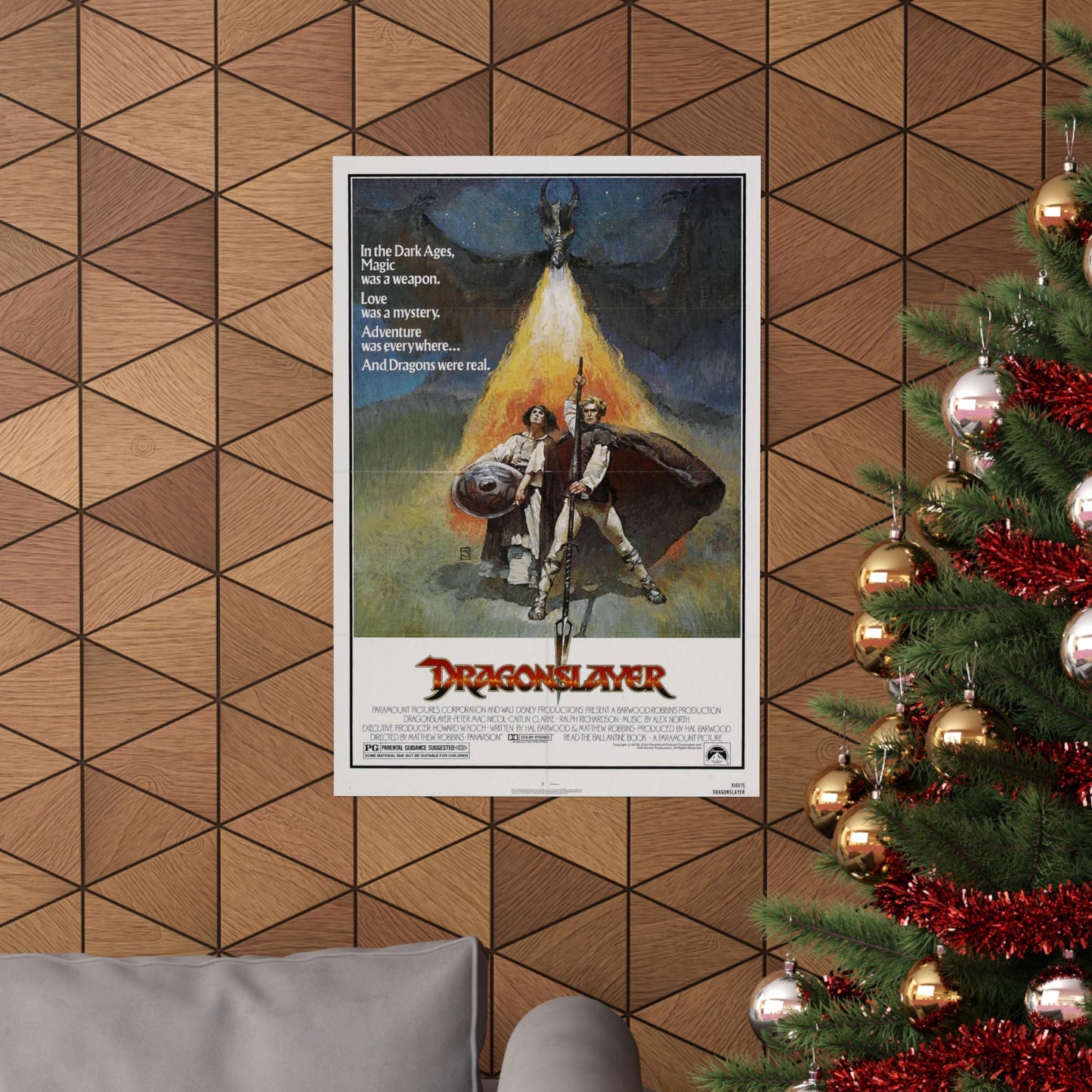 DRAGONSLAYER 1981 - Paper Movie Poster-The Sticker Space