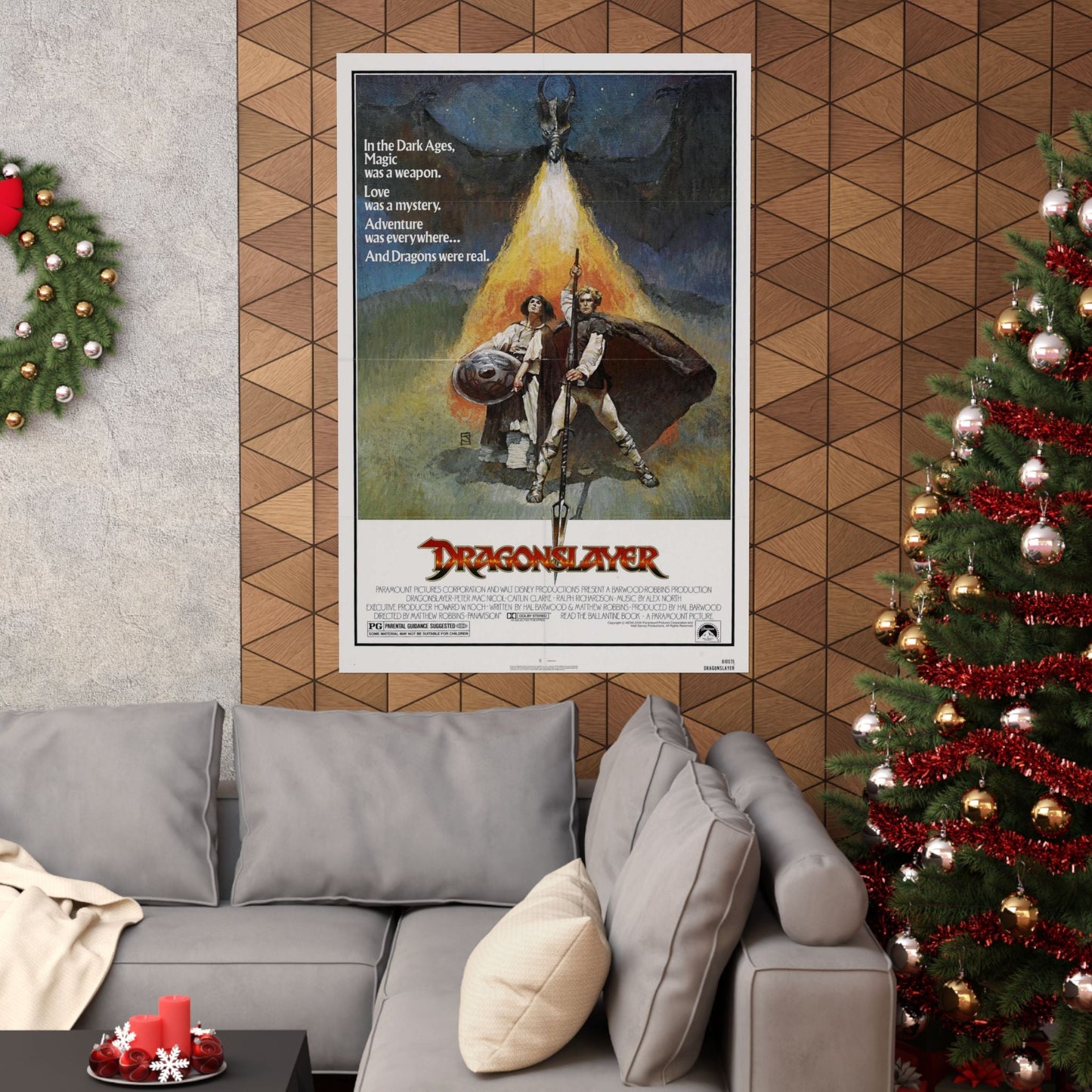 DRAGONSLAYER 1981 - Paper Movie Poster-The Sticker Space