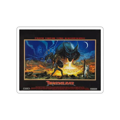 DRAGONSLAYER (ENGLISH) 1981 Movie Poster STICKER Vinyl Die-Cut Decal - The Sticker Space