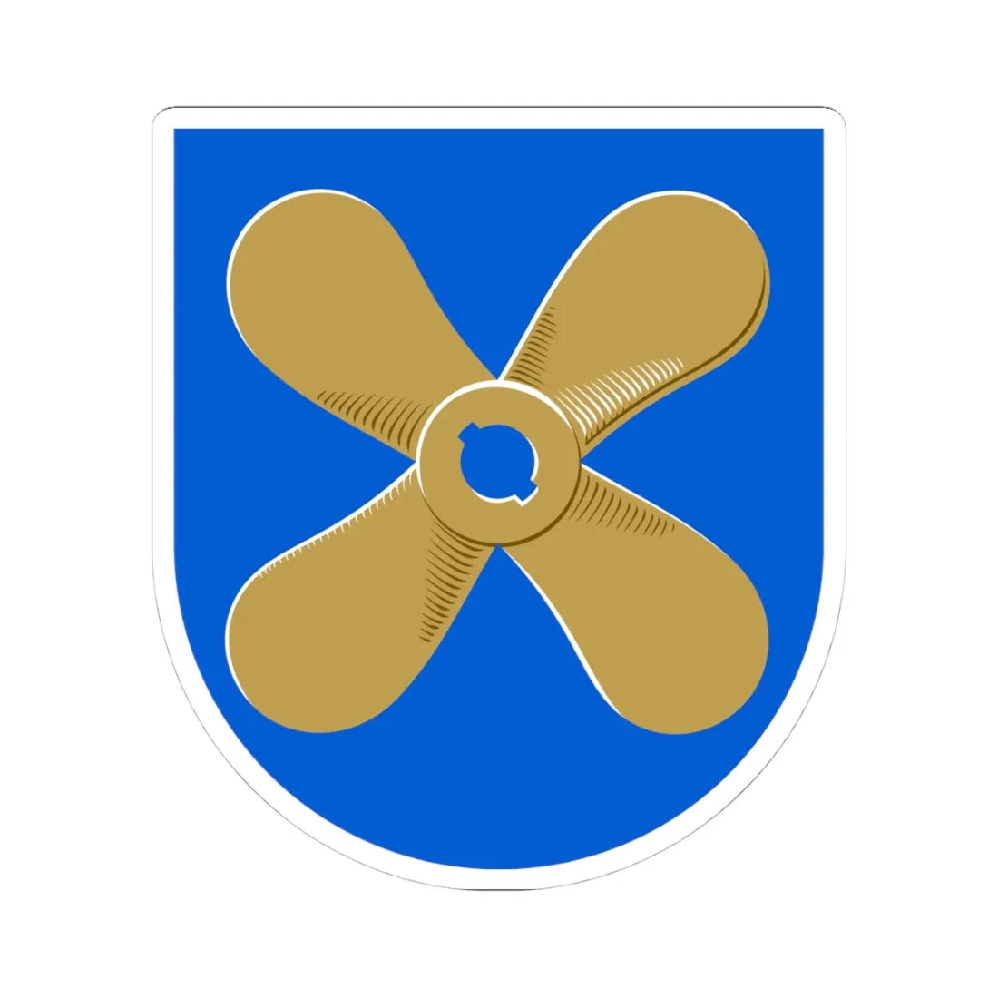 Dragsfjärd.vaakuna (Finland) (Coat of Arms) STICKER Vinyl Kiss-Cut Decal 4 Inch White - The Sticker Space