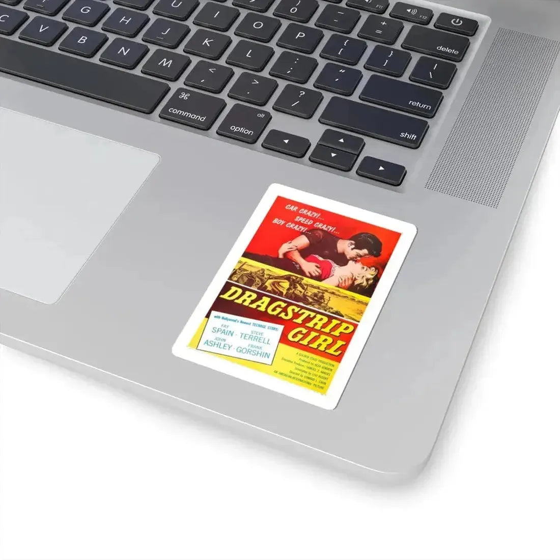 DRAGSTRIP GIRL 1957 Movie Poster - STICKER Vinyl Kiss-Cut Decal - The Sticker Space