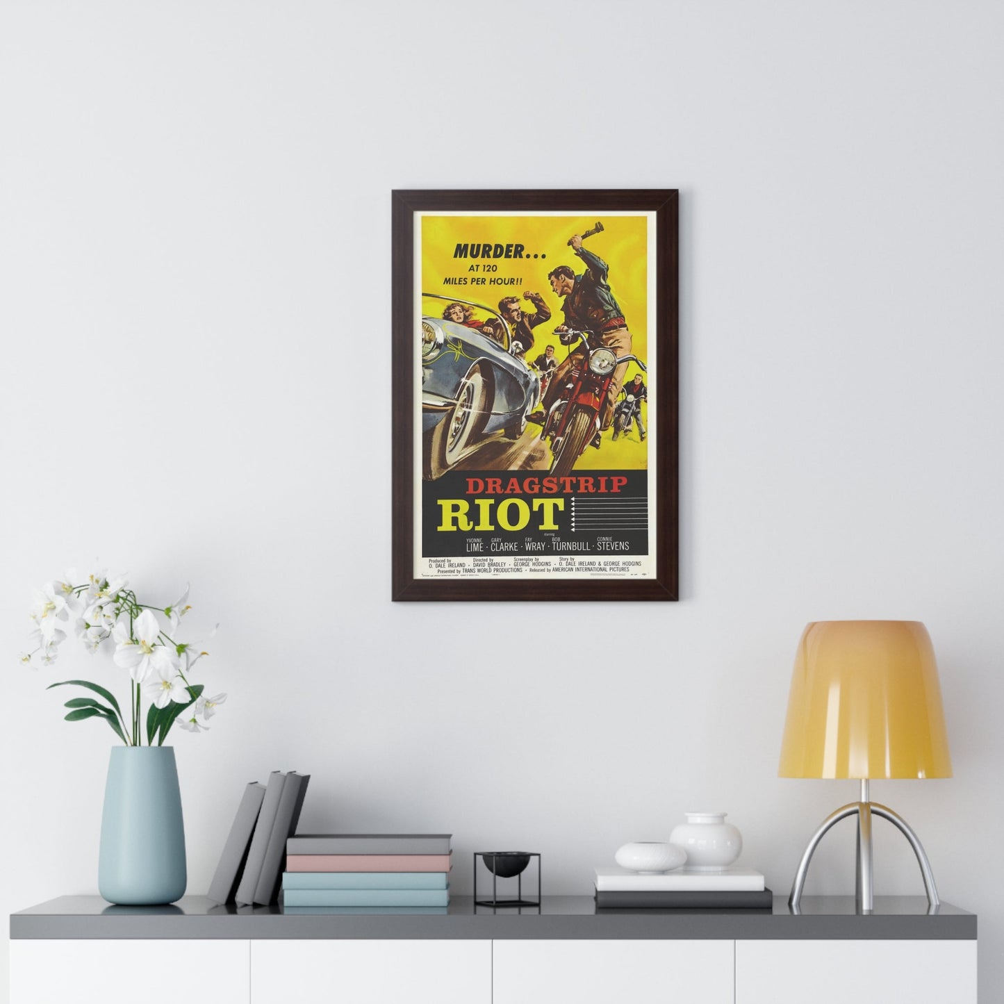 DRAGSTRIP RIOT 1958 - Framed Movie Poster-The Sticker Space