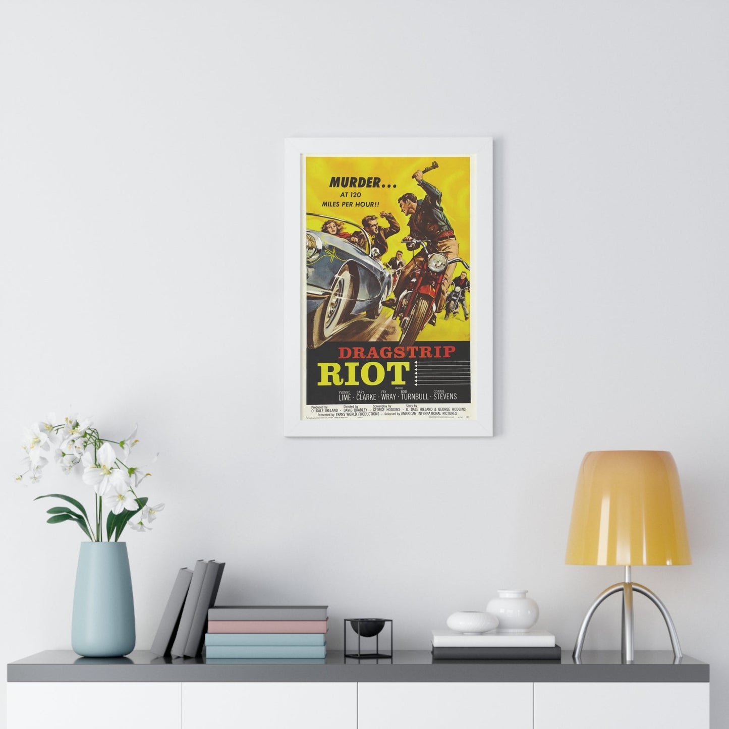 DRAGSTRIP RIOT 1958 - Framed Movie Poster-The Sticker Space