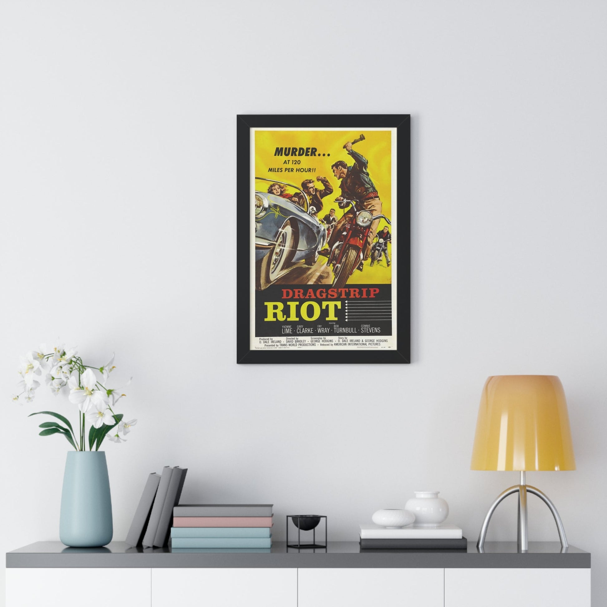 DRAGSTRIP RIOT 1958 - Framed Movie Poster-The Sticker Space