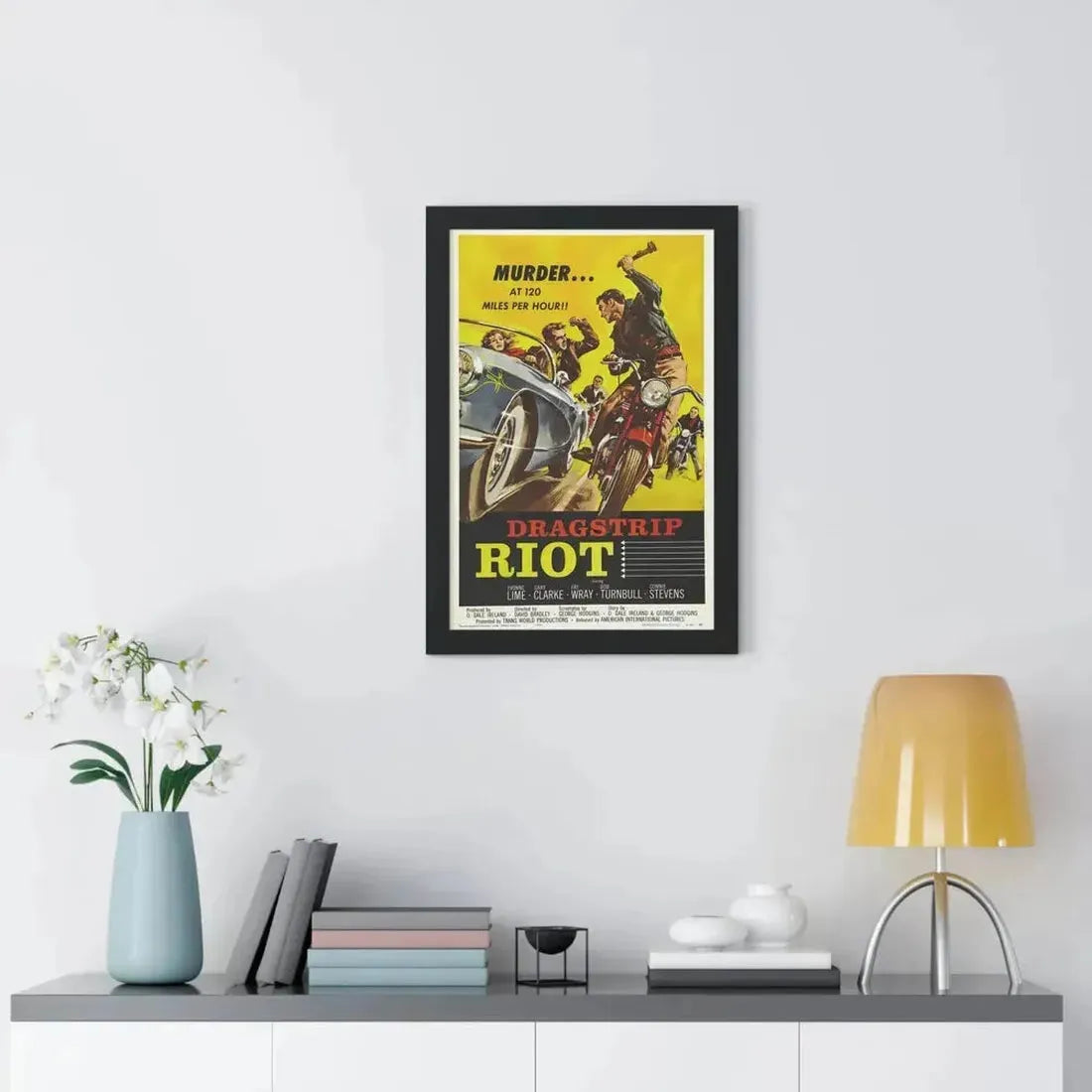 DRAGSTRIP RIOT 1958 - Framed Movie Poster - The Sticker Space