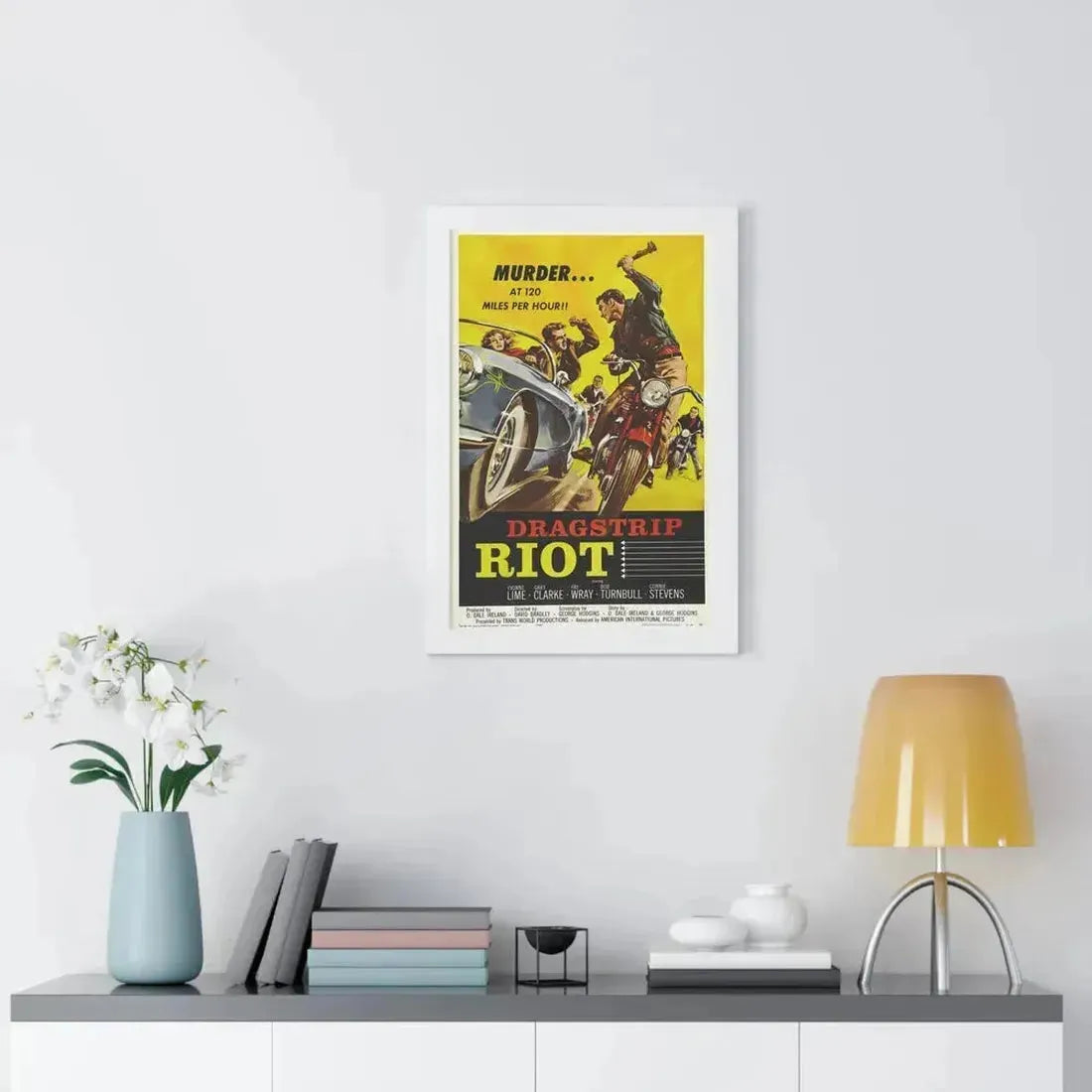 DRAGSTRIP RIOT 1958 - Framed Movie Poster - The Sticker Space