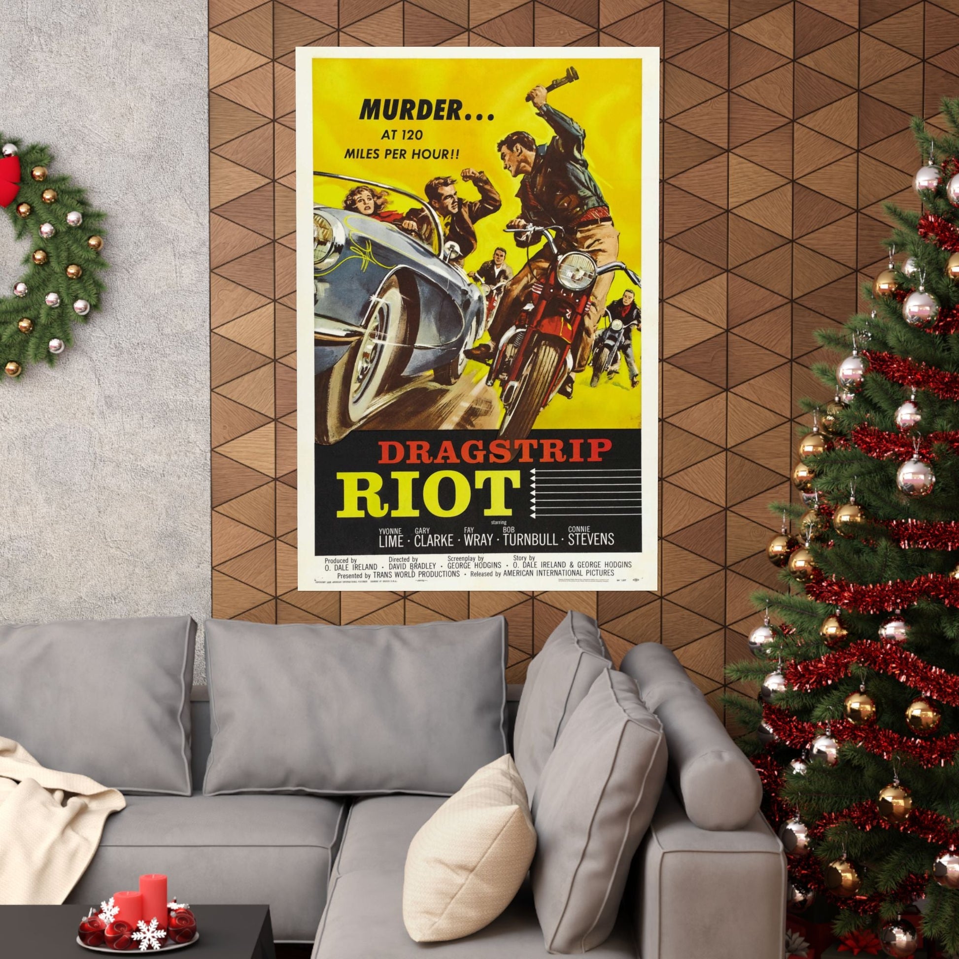 DRAGSTRIP RIOT 1958 - Paper Movie Poster-The Sticker Space