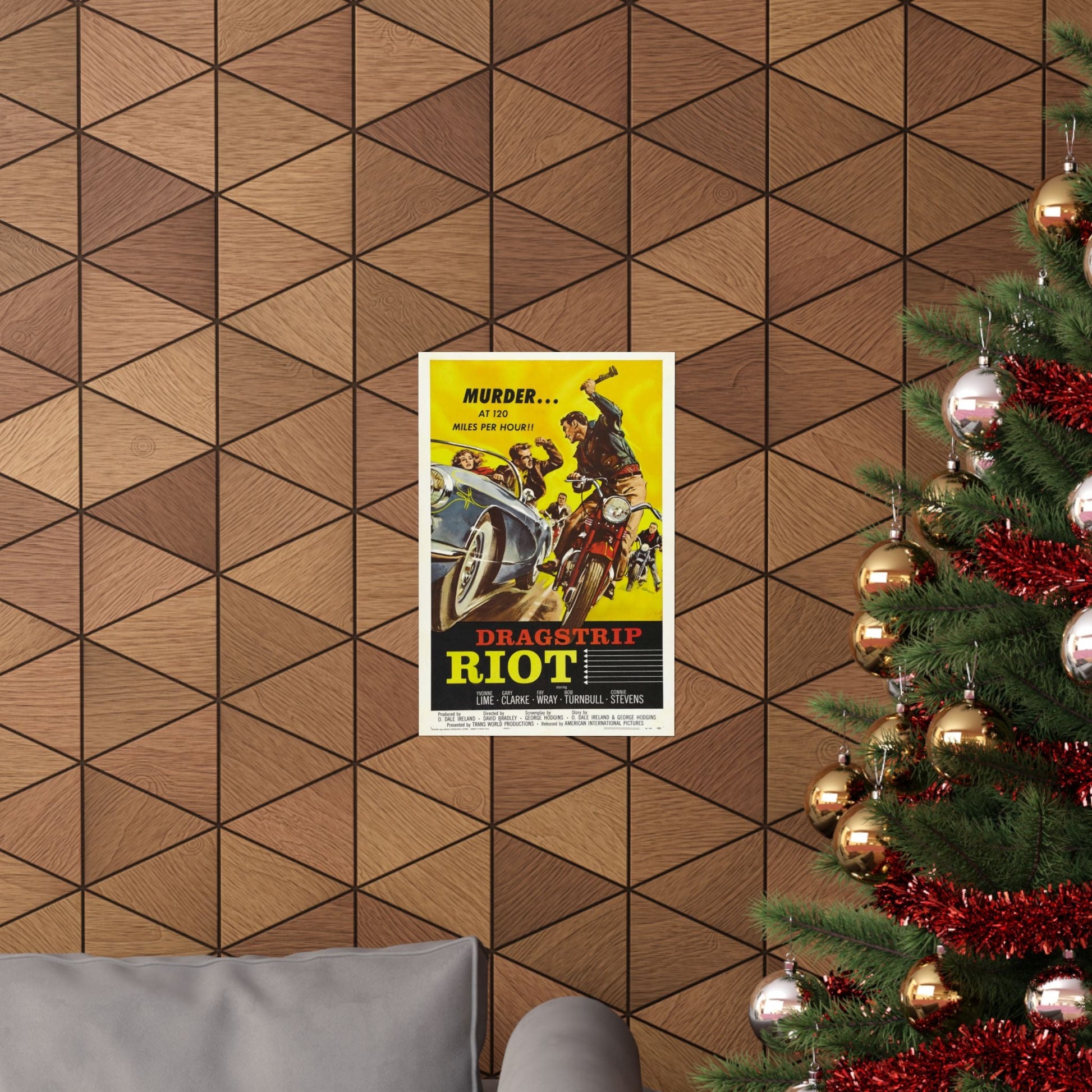 DRAGSTRIP RIOT 1958 - Paper Movie Poster-The Sticker Space