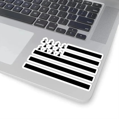 Drapeau de la Bretagne - Gwenn Ha Du (Belgium) STICKER Vinyl Kiss-Cut Decal - The Sticker Space
